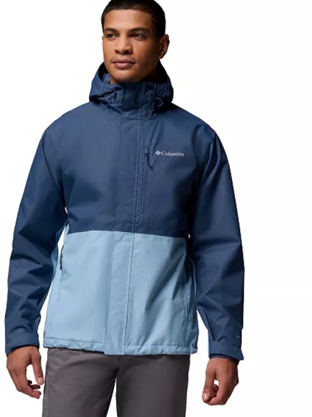 Columbia Men's Hikebound II Hooded Jacket Size L Color Blue